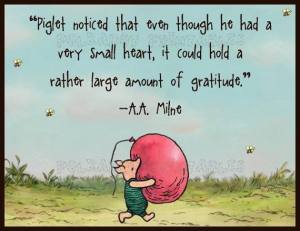 piglet and gratitude